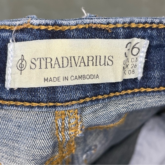 Stradivarius Classic Blue Denim Skinny Jeans - Picture 5 of 5